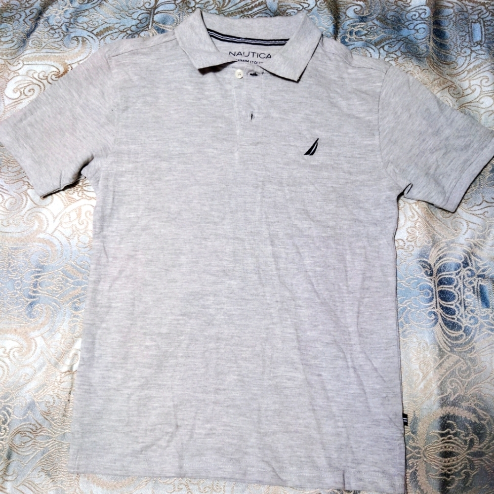 Nautica Gray Kids Polo Shirt